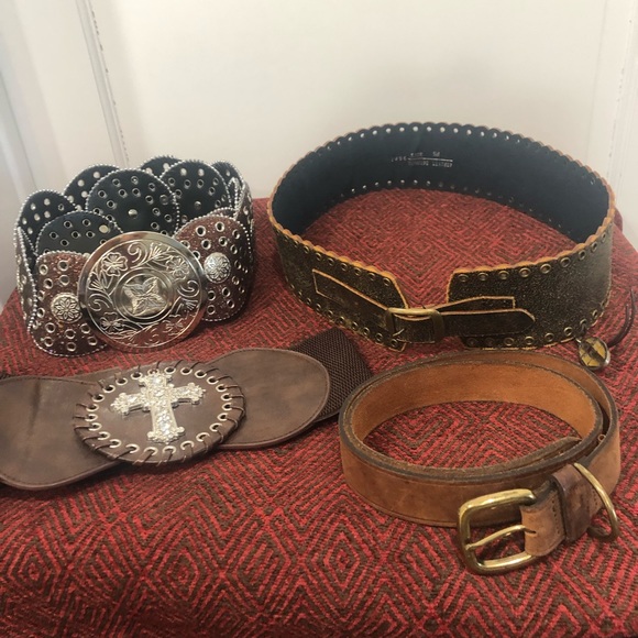 Accessories - 4 for $20 brown western / boho belts